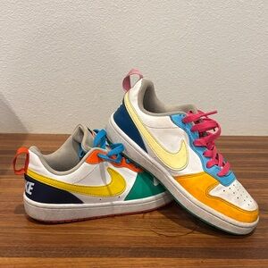 Nike Kids Colorful Sneakers - White, Yellow, Blue, Orange, Pink